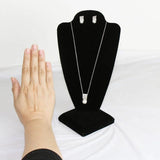 Suede Necklace Display Stand Jewelry Board Props