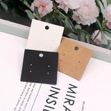 30Pcs 5x5cm Earrings Display Cards Jewelry Earring Packaging Card 350gsm Paper