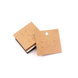 30Pcs 5x5cm Earrings Display Cards Jewelry Earring Packaging Card 350gsm Paper