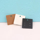 30Pcs 5x5cm Earrings Display Cards Jewelry Earring Packaging Card 350gsm Paper