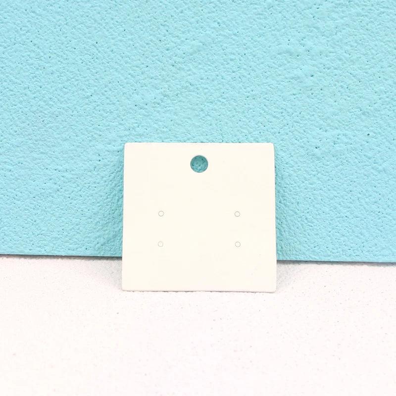 30Pcs 5x5cm Earrings Display Cards Jewelry Earring Packaging Card 350gsm Paper