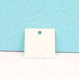 30Pcs 5x5cm Earrings Display Cards Jewelry Earring Packaging Card 350gsm Paper
