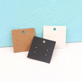 30Pcs 5x5cm Earrings Display Cards Jewelry Earring Packaging Card 350gsm Paper