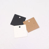 30Pcs 5x5cm Earrings Display Cards Jewelry Earring Packaging Card 350gsm Paper
