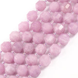 Natural Angelite Stone Faceted Sharp Column Beads 15''