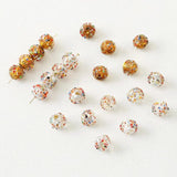 4PCS Glass Beads Charms for Jewelry Making
