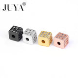 5 Pcs 6mm Copper Cube Beads for Jewelry Making