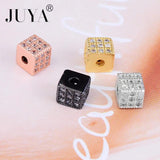 5 Pcs 6mm Copper Cube Beads for Jewelry Making