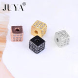 5 Pcs 6mm Copper Cube Beads for Jewelry Making