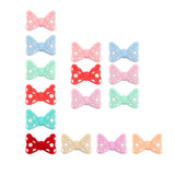 10Pcs Bowknot Silicone Beads Bow Tie Teether Clip Baby Accessories