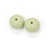15pcs Abacus Silicone Teething Beads Necklace Chew Bead For Baby