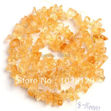 5-8mm Natural Citrines Freeform Gravel Beads Strand for DIY Jewelry Making