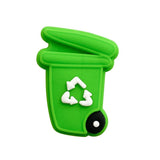 10pcs Silicone Garbage Truck Charms for DIY Bracelet Pacifier Chain
