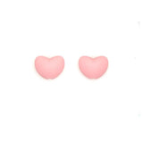 Kovict 30pcs Heart Shape Silicone Teether Beads for Baby Teething