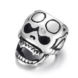 Stainless Steel Slider Skull Beads Large Hole 13*8mm Slide Charms