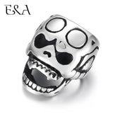 Stainless Steel Slider Skull Beads Large Hole 13*8mm Slide Charms