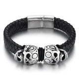 Stainless Steel Slider Skull Beads Large Hole 13*8mm Slide Charms