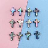 Abalone Shell Cross Beads 12*16mm-13*18mm Mother of Pearl DIY Jewellery