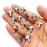 Abalone Shell Cross Beads 12*16mm-13*18mm Mother of Pearl DIY Jewellery