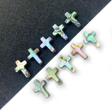 Abalone Shell Cross Beads 12*16mm-13*18mm Mother of Pearl DIY Jewellery