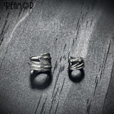 5/8mm Stainless Steel Large Hole Beads Plantain Leaf Spacer Beads