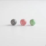 20Pcs 16mm Round Wood Beads Large Hole 10mm Green DIY Accessory