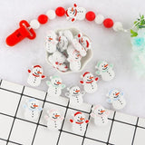 Sunrony Snowman Silicone Beads Jewelry Making DIY Baby Toys Accessories