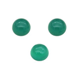5pcs Green Agate Cabochons Round 4/6/10mm for Jewelry Making DIY
