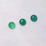 5pcs Green Agate Cabochons Round 4/6/10mm for Jewelry Making DIY
