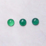 5pcs Green Agate Cabochons Round 4/6/10mm for Jewelry Making DIY