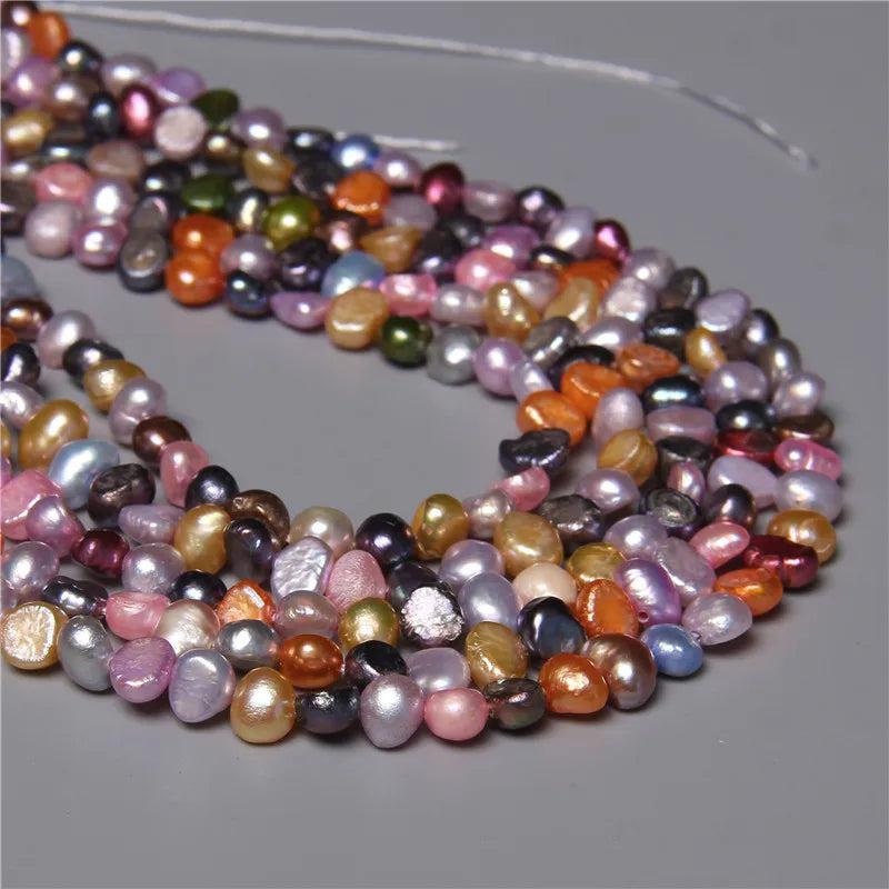 5-6MM Colorful Freshwater Pearl Beads for Jewelry Making