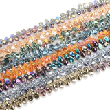 100Pcs Czech Glass Teardrop Beads 6x8/6x12mm Crystal Pendant DIY Craft Beads
