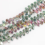 100Pcs Czech Glass Teardrop Beads 6x8/6x12mm Crystal Pendant DIY Craft Beads