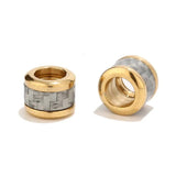 10mm Stainless Steel Spacer Beads for European Charms Bracelet, 6mm Hole