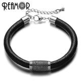 3pcs 8mm Stainless Steel Cylinder Charms Beads Men Bracelet DIY Jewelry 12*23mm