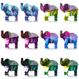 20Pcs Multicolor Elephant Pendants Glass Beads For Jewelry Making DIY