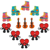 10pcs Baby Silicone Beads Heart Guitar for DIY Pacifier Chain Necklace