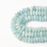 6x11mm Natural Aquamarines Stone Beads Irregular Rhombus Loose Spacer Beads