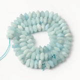 6x11mm Natural Aquamarines Stone Beads Irregular Rhombus Loose Spacer Beads