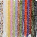 3x2mm Faceted CZ Rhinestone Beads Multicolor Round Loose Beads