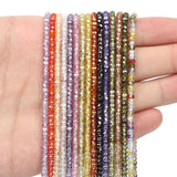 3x2mm Faceted CZ Rhinestone Beads Multicolor Round Loose Beads