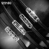 Stainless Steel Geometric Slider Beads 8*4mm Square Hole DIY Bracelets