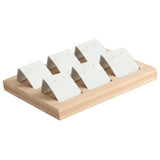 Wood Stud Earring Display Stand with Tray Holder