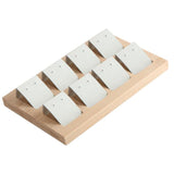 Wood Stud Earring Display Stand with Tray Holder