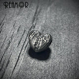 5pcs Stainless Steel Heart Wings Beads 4mm Love Spacer Beads
