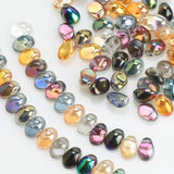 100Pcs Glass Teardrop Beads 6x8/6x12mm Crystal Pendant DIY Jewelry Making