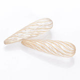 50Pcs 10x36 MM Ethnic Spiral Teardrop Beads Antique Style For DIY Jewelry