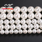 Shell Pearl Round Beads 2-16MM for Jewelry Making