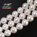 Shell Pearl Round Beads 2-16MM for Jewelry Making