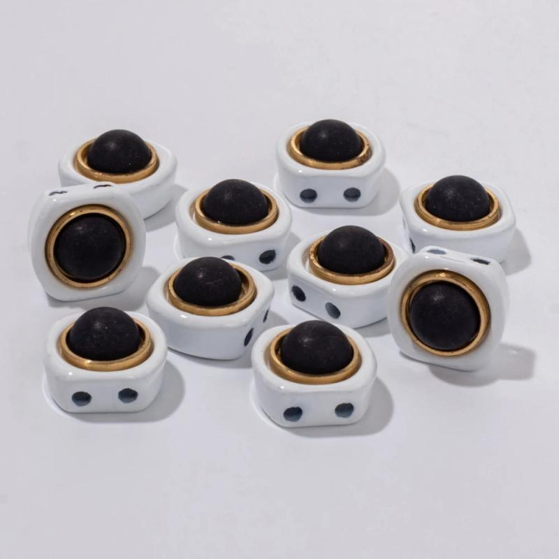 20pcs 10MM Enamel Beads Colorful Crystal Bangle Bracelets